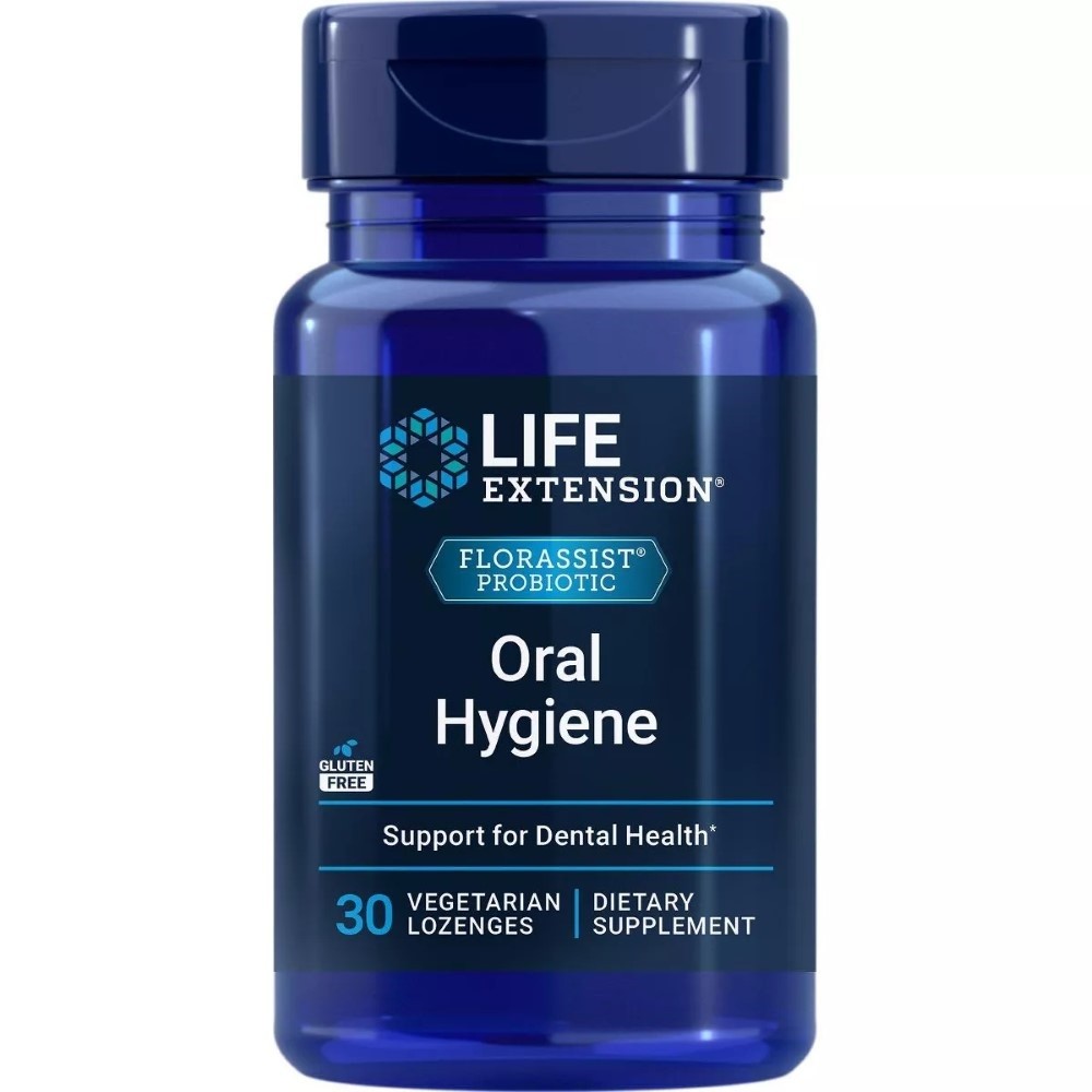 LIFE EXTENSION FLORASSIST® mutes dobuma higiēna – 30 pastilas