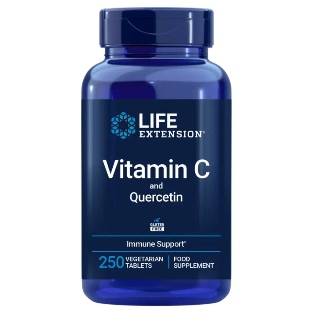 LIFE EXTENSION vitamīns C un biokvercetīna fitosoma - 250 tabletes