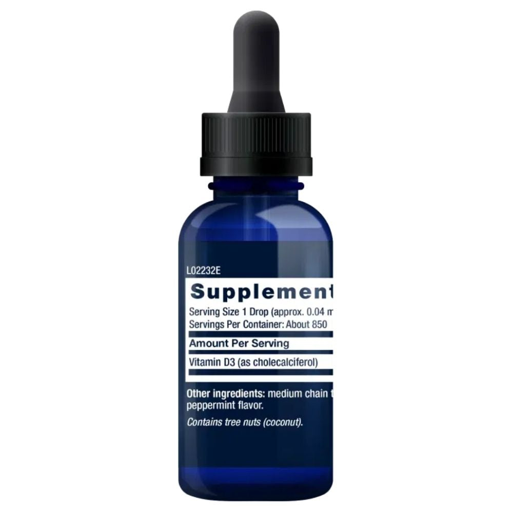 LIFE EXTENSION D3 vitamīns 2000 IU pilieni ar piparmētru - 29,57 ml