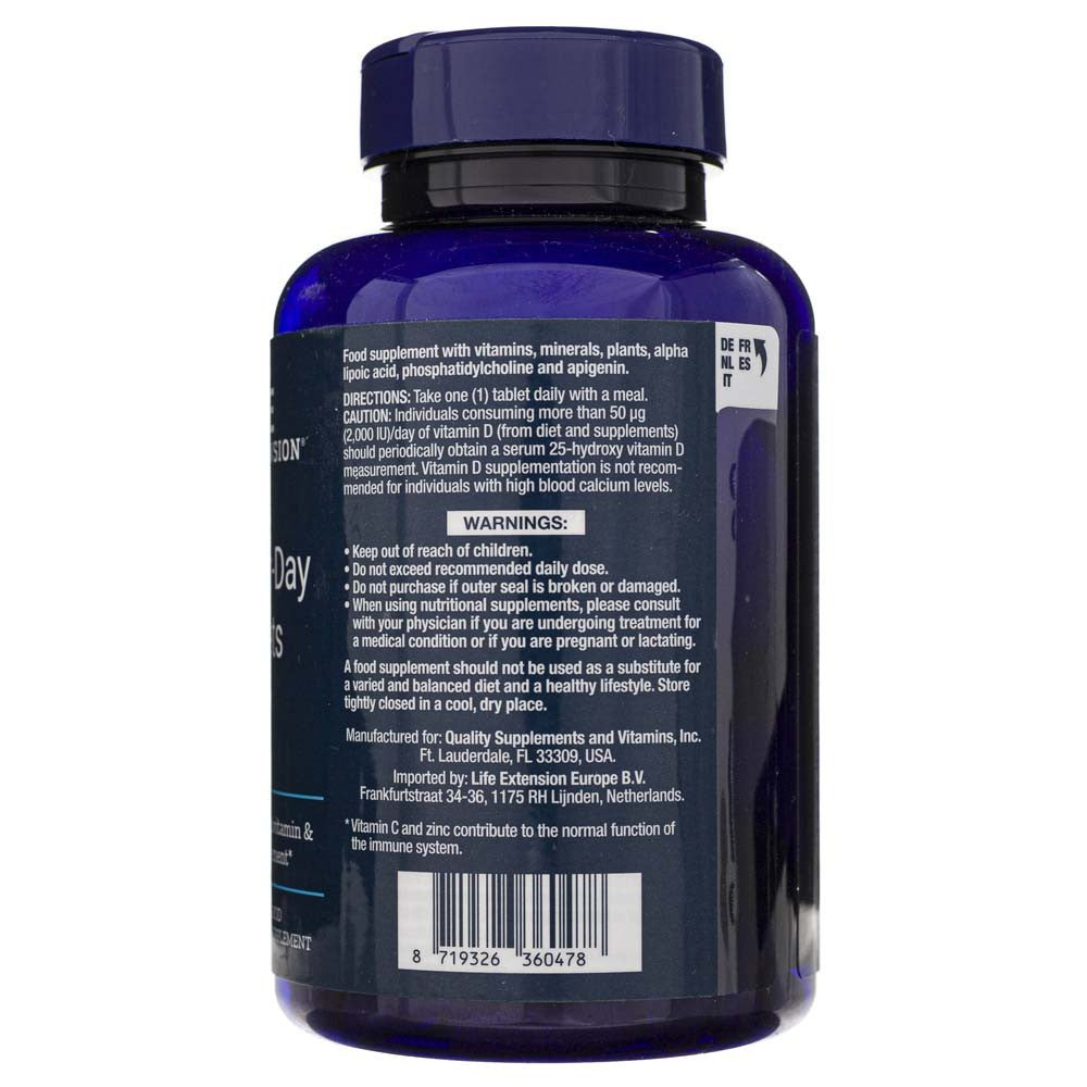 LIFE EXTENSION One Per Day (multivitamīni) – 60 tabletes