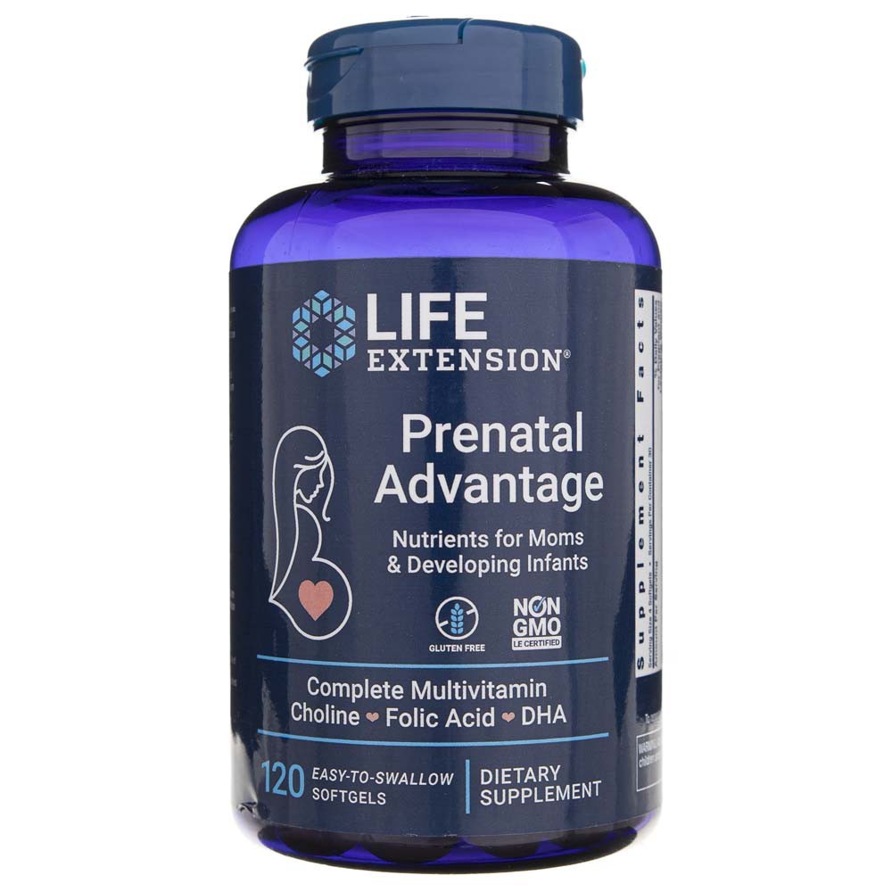 LIFE EXTENSION Prenatal Advantage – 120 kapsulas