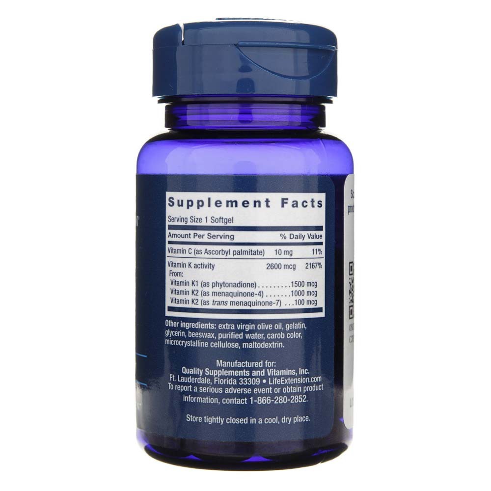 LIFE EXTENSION Super K – 90 kapsulas