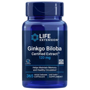 LIFE EXTENSION Ginks Biloba 120 mg - 365 kapsulas