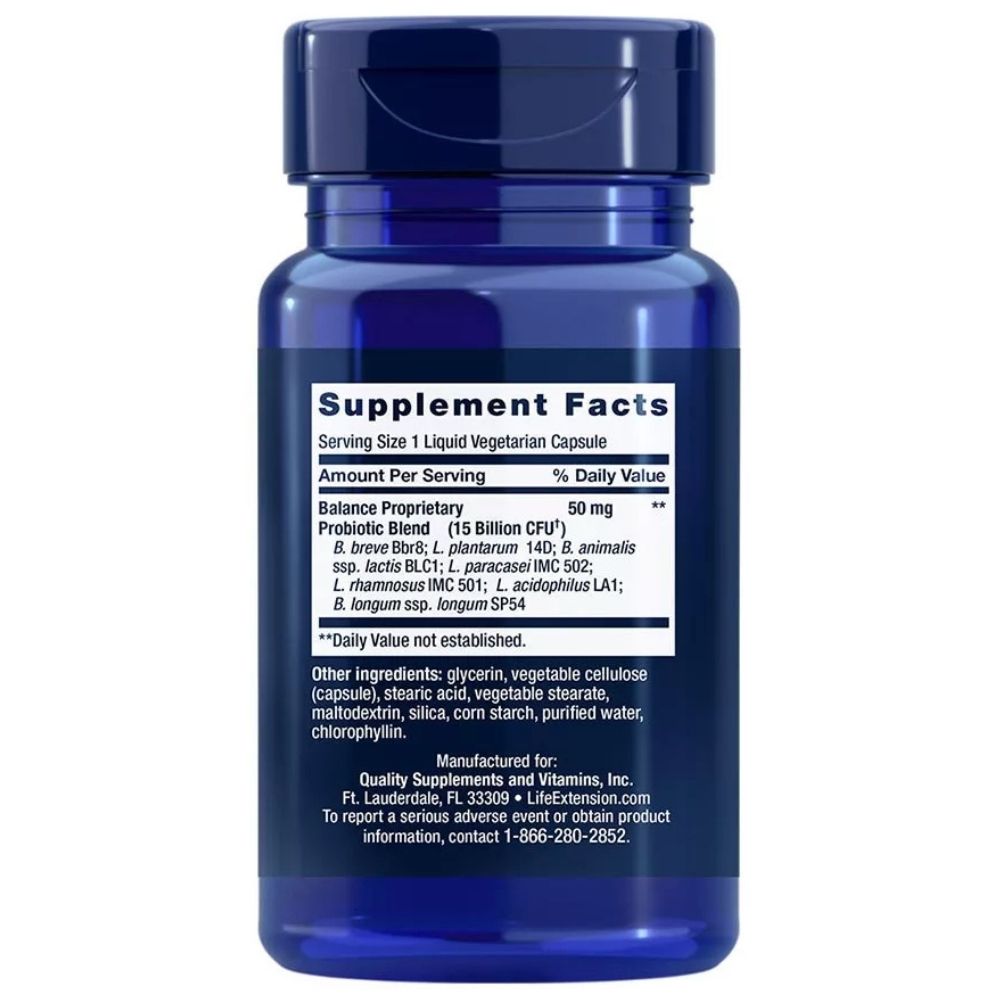 LIFE EXTENSION Florassist® GI probiotikas ar fāgu tehnoloģiju – 30 kapsulas
