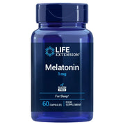 LIFE EXTENSION melatonīns 1 mg - 60 kapsulas