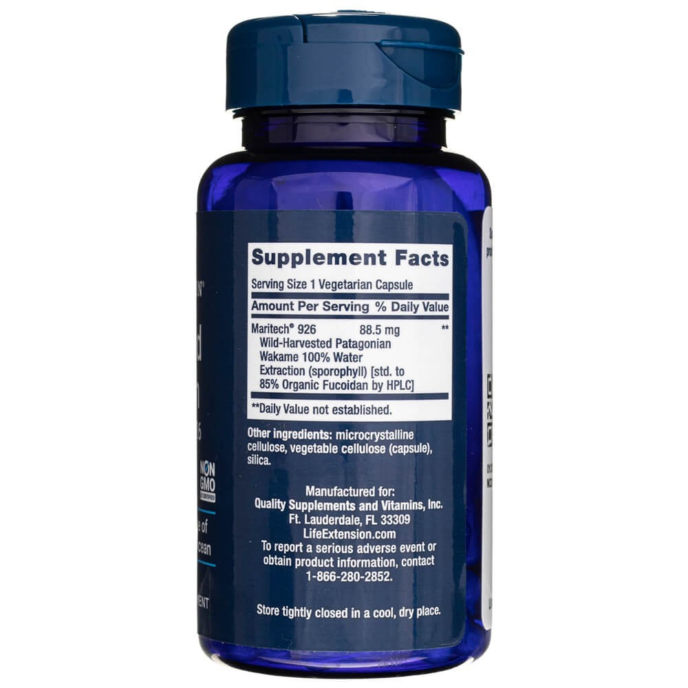 LIFE EXTENSION optimizētais fukoidāns ar Maritech® 926 – 60 kapsulas