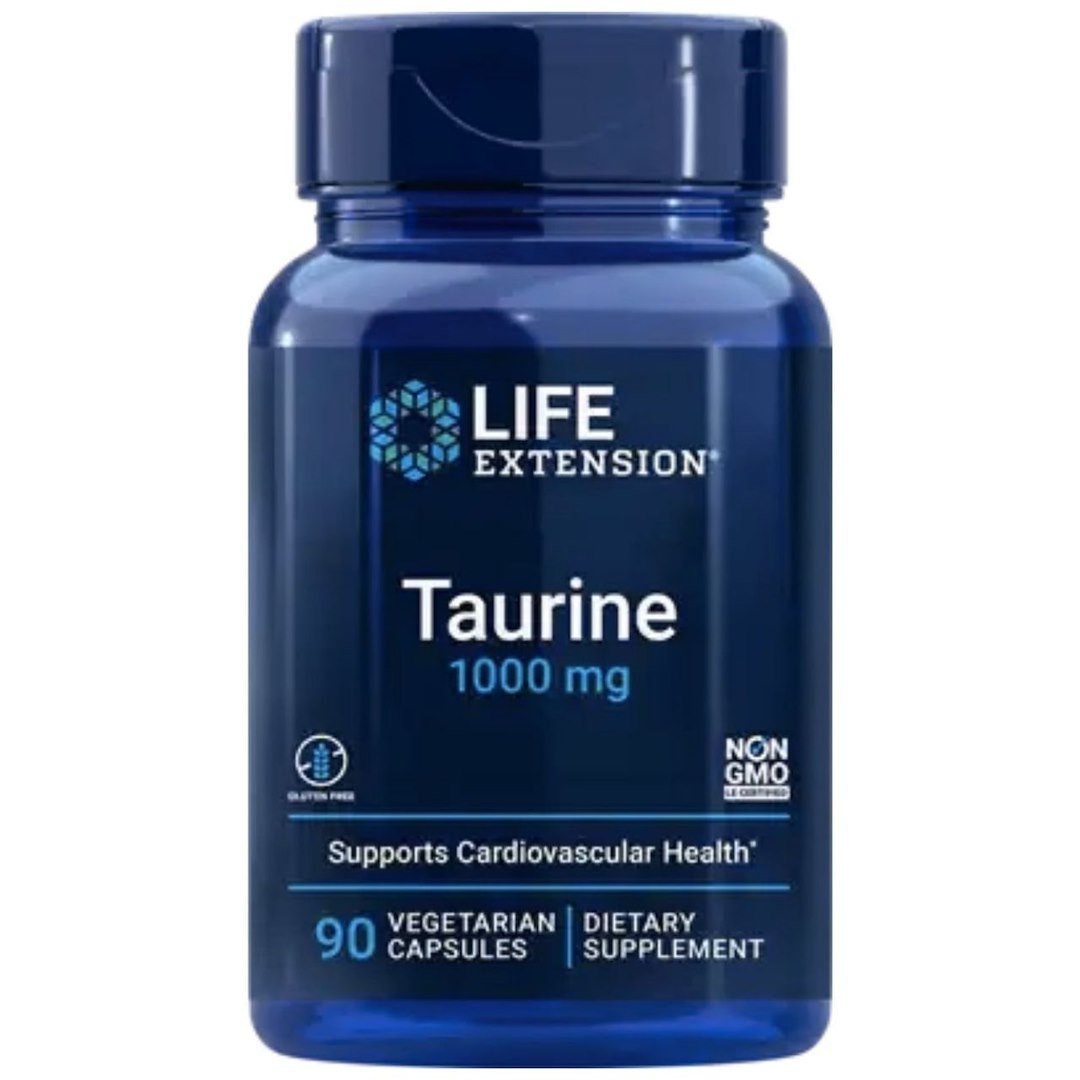 LIFE EXTENSION taurīns 1000 mg - 90 kapsulas