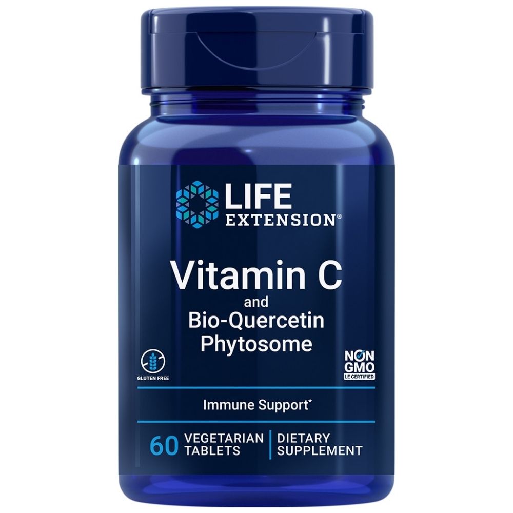 LIFE EXTENSION C vitamīns un biokvercetīna fitosoms - 60 tabletes