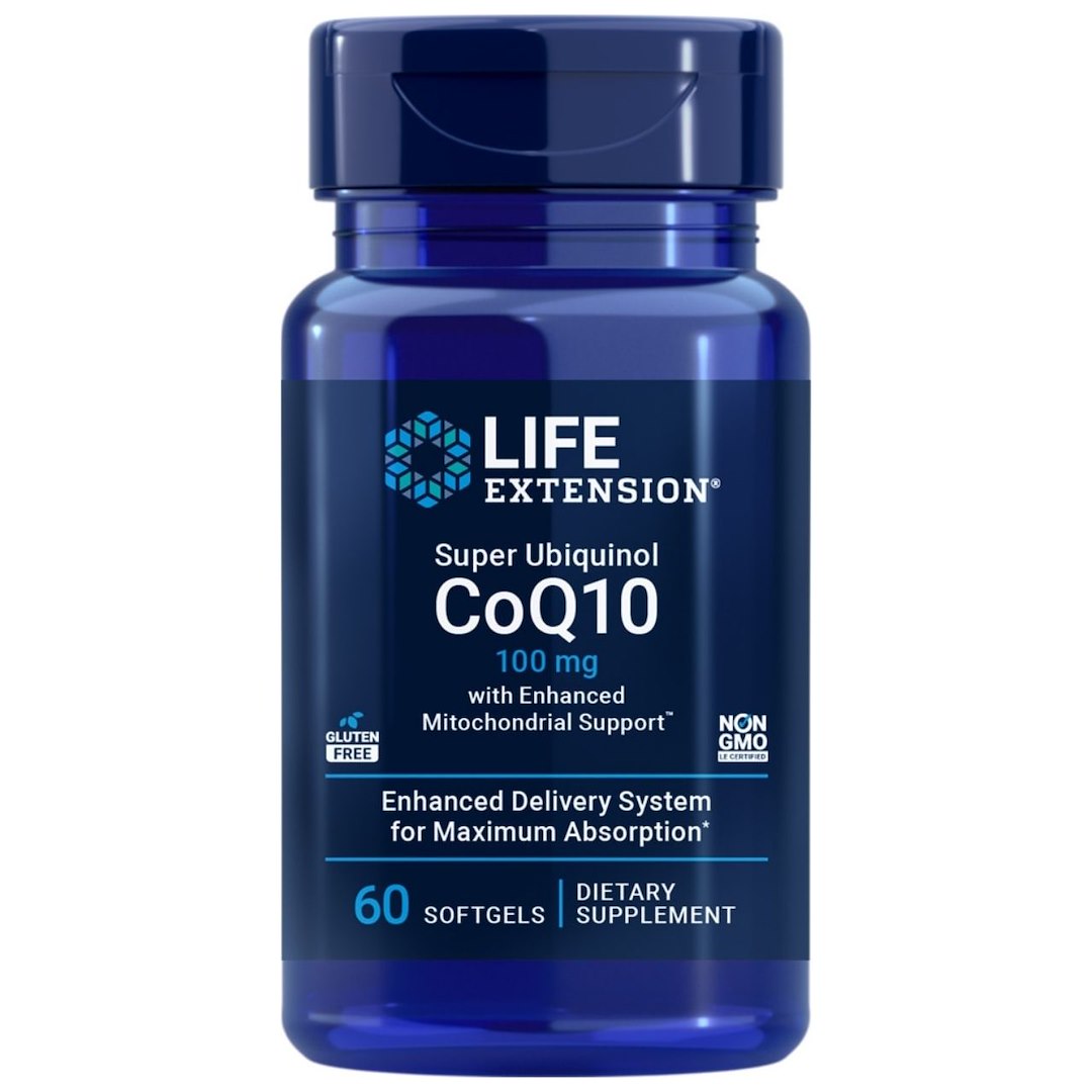 LIFE EXTENSION Super Ubiquinol CoQ10 100 mg (ubihinols) – 60 kapsulas