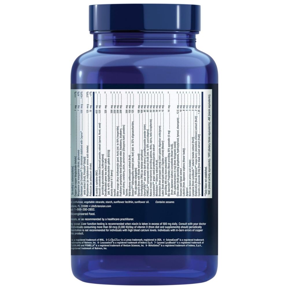 LIFE EXTENSION Mix™ vitamīnu komplekss, minerāli, dārzeņi un augļi - 360 kapsulas