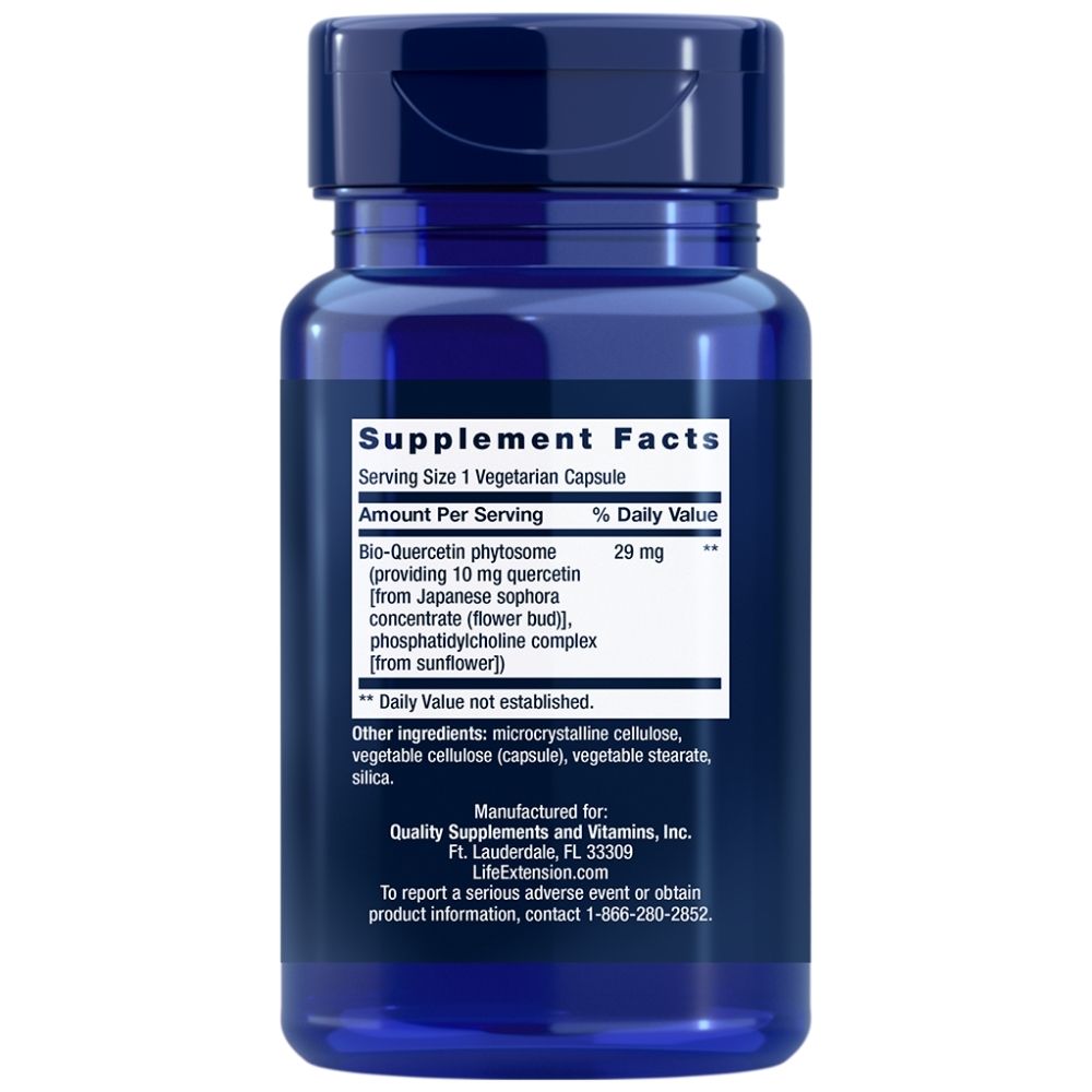 LIFE EXTENSION biokvercetīna fitosoma – 30 kapsulas