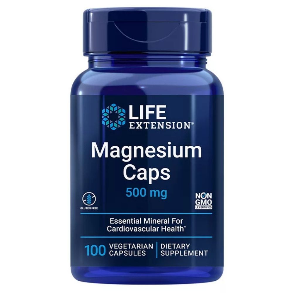 LIFE EXTENSION Magnesium Caps 500 mg – 100 kapsulas