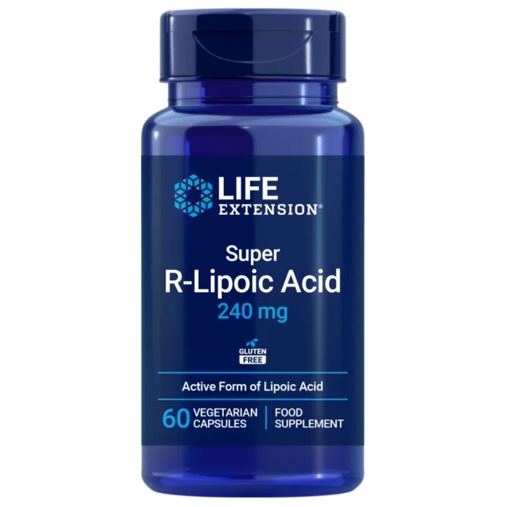 LIFE EXTENSION R-alfa lipoīnskābe (Na-RALA) - 60 kapsulas