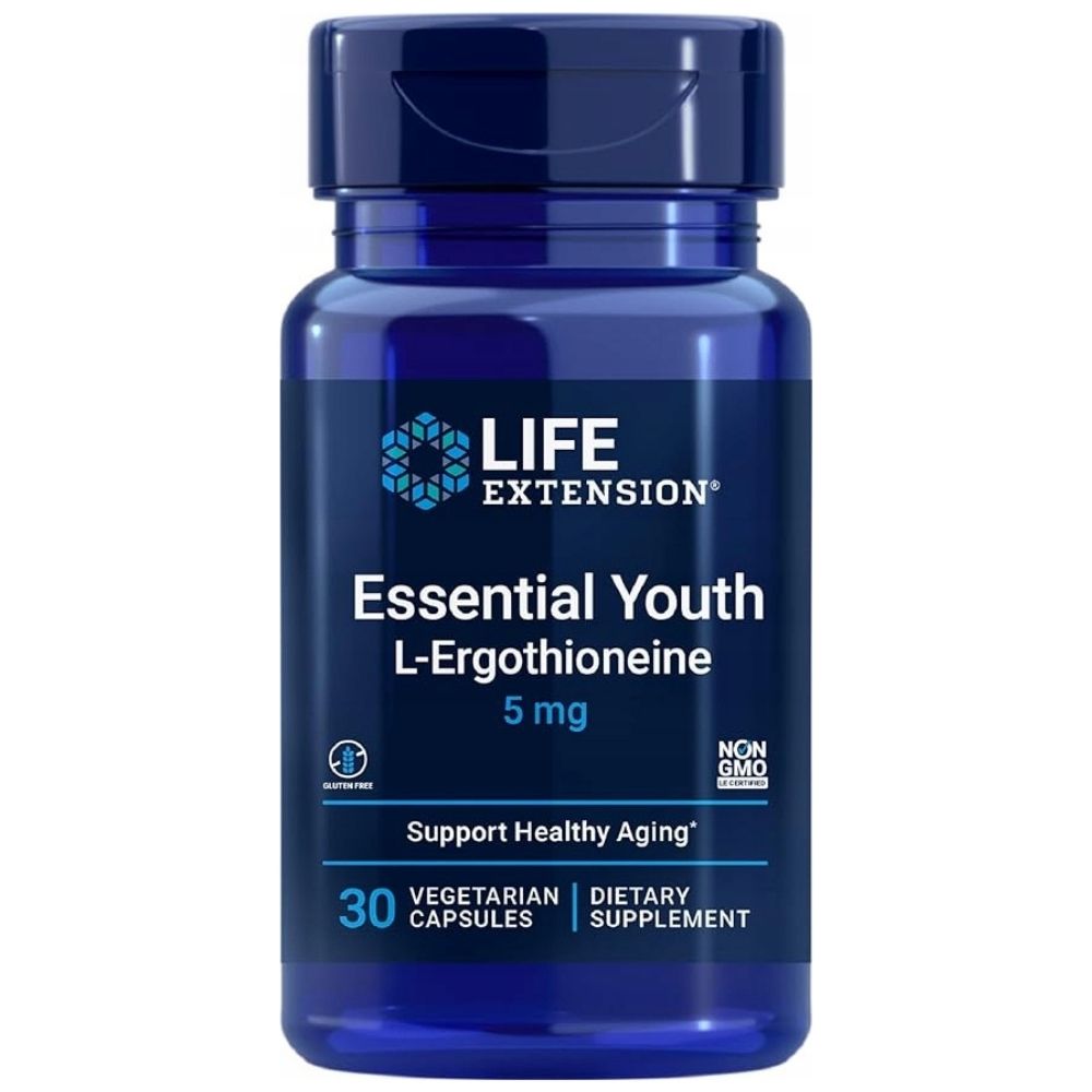 LIFE EXTENSION Essential Youth L-Ergotioneīns 5 mg – 30 kapsulas