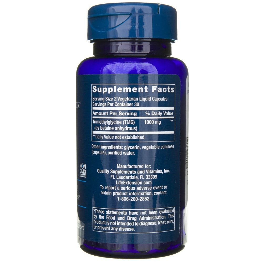 LIFE EXTENSION TMG 500 mg - 60 kapsulas