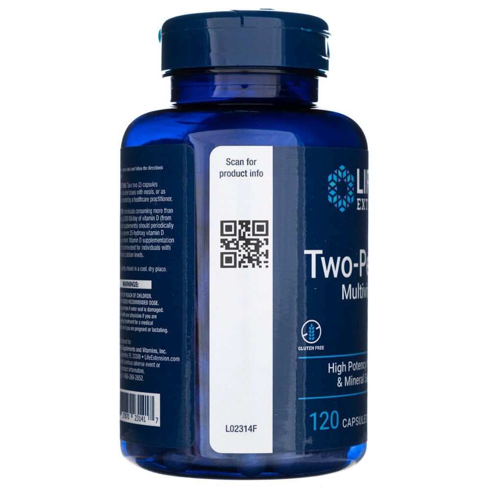 LIFE EXTENSION divas kapsulas dienā (multivitamīni) - 120 kapsulas
