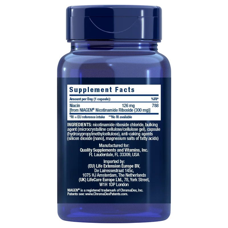 LIFE EXTENSION NAD+ šūnu formula 300 mg ES - 30 kapsulas