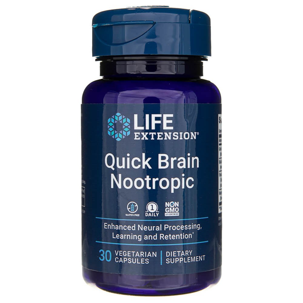LIFE EXTENSION Quick Brain nootropics – 30 kapsulas