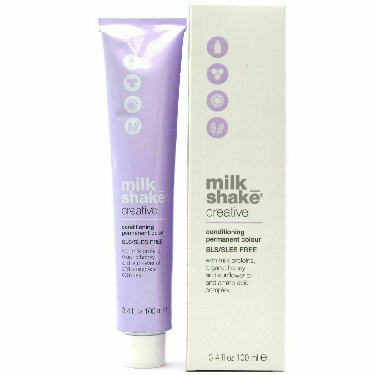 Milk Shake, Creative, SLS/SLES-Free, Permanent Hair Dye, 4.314GA Rum Chocolate, 100 ml
