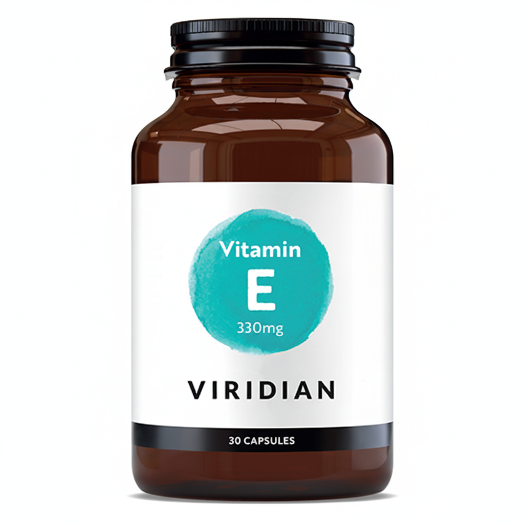 VIRIDIAN dabīgais E vitamīns 330 mg (400 SV) - 30 kapsulas
