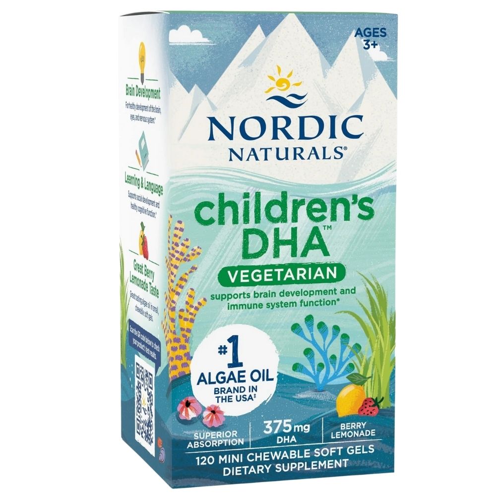 Nordic Naturals bērnu veģetārā DHA – 120 mini kapsulas