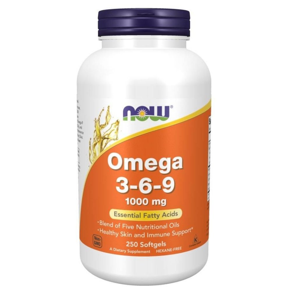 NOW FOODS Omega 3-6-9 1000 mg – 250 kapsulas