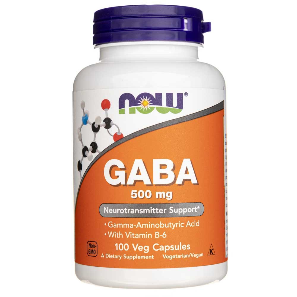 NOW FOODS GABA 500 mg – 100 kapsulas