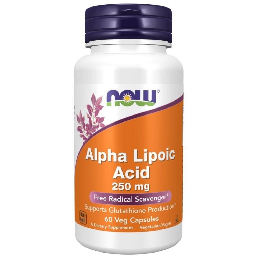 NOW FOODS alfa liposkābe 250 mg – 60 kapsulas