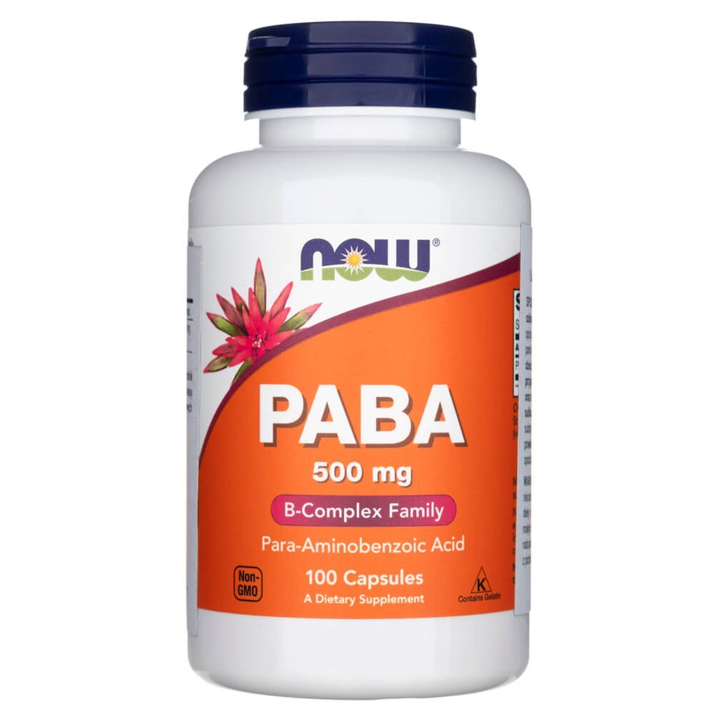 NOW FOODS PABA 500 mg – 100 kapsulas