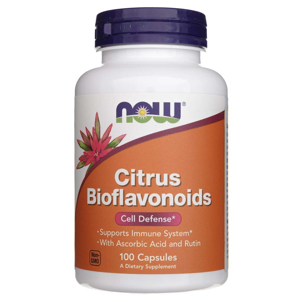 NOW FOODS Citrusu bioflavonoīdi 700 mg – 100 kapsulas
