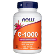 NOW FOODS C-1000 vitamīns, ar paildzinātu iedarbību – 100 tabletes