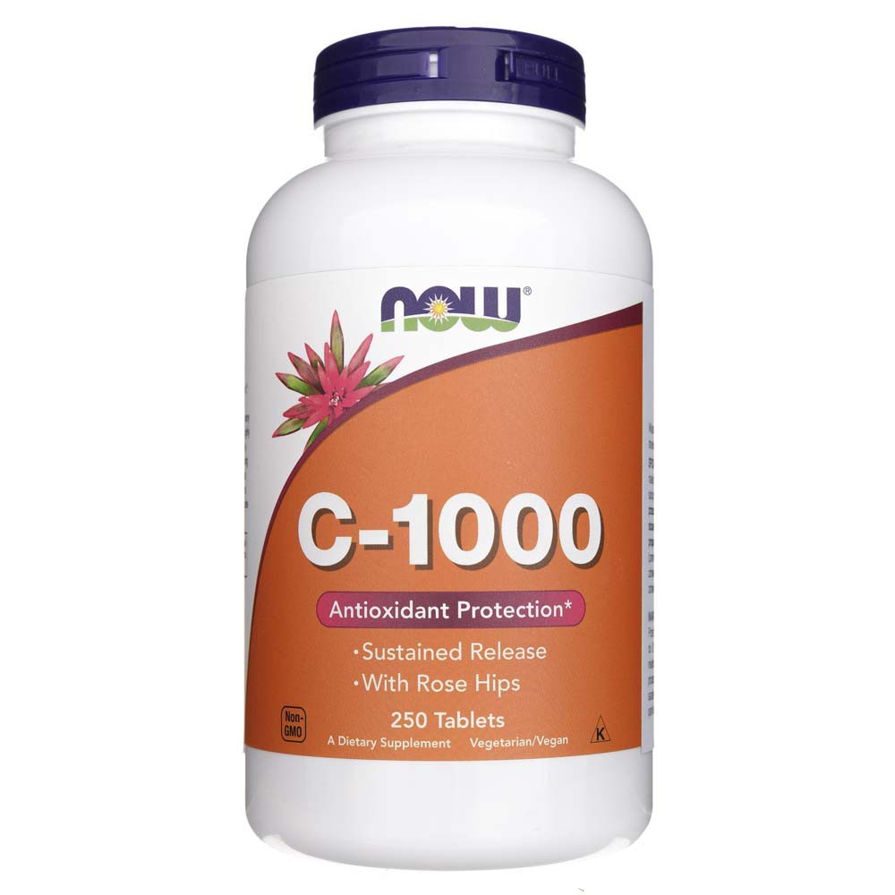 NOW FOODS vitamīns C-1000 – 250 tabletes