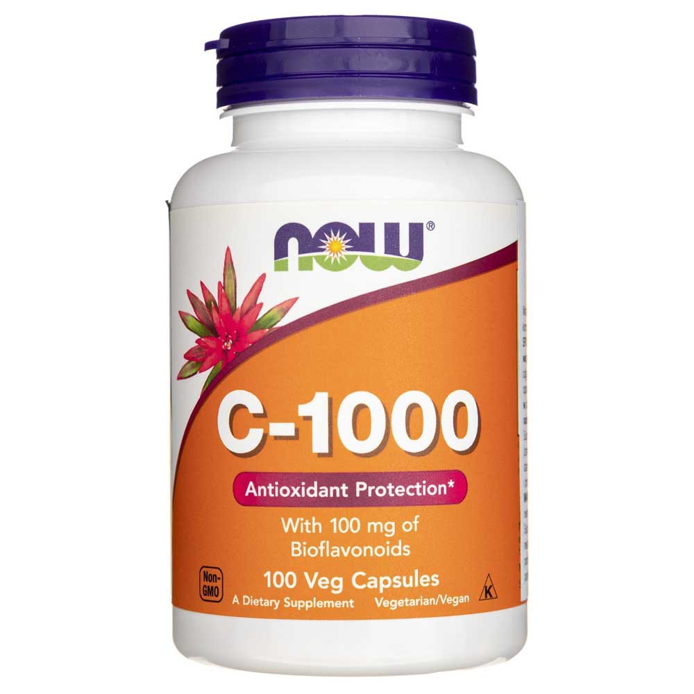 NOW FOODS C-1000 vitamīns ar bioflavonoīdiem – 100 kapsulas