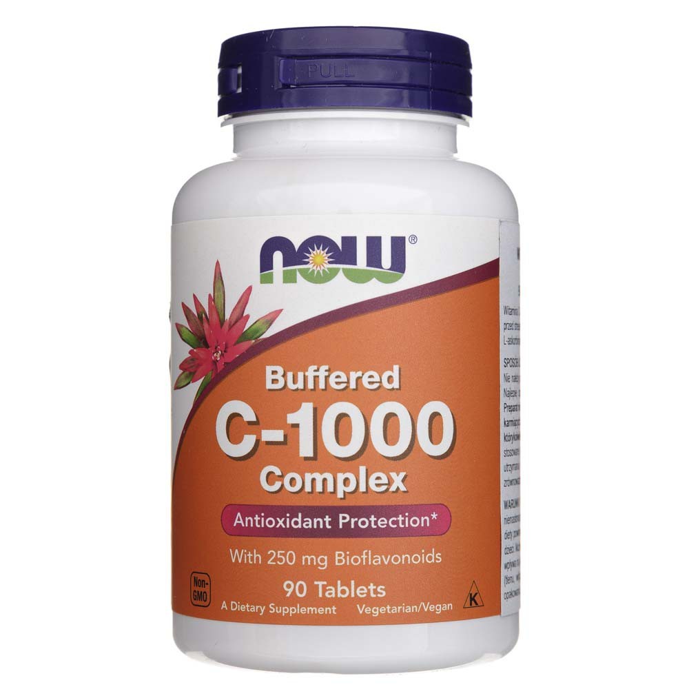 NOW FOODS C-1000 vitamīnu komplekss, buferēts – 90 tabletes