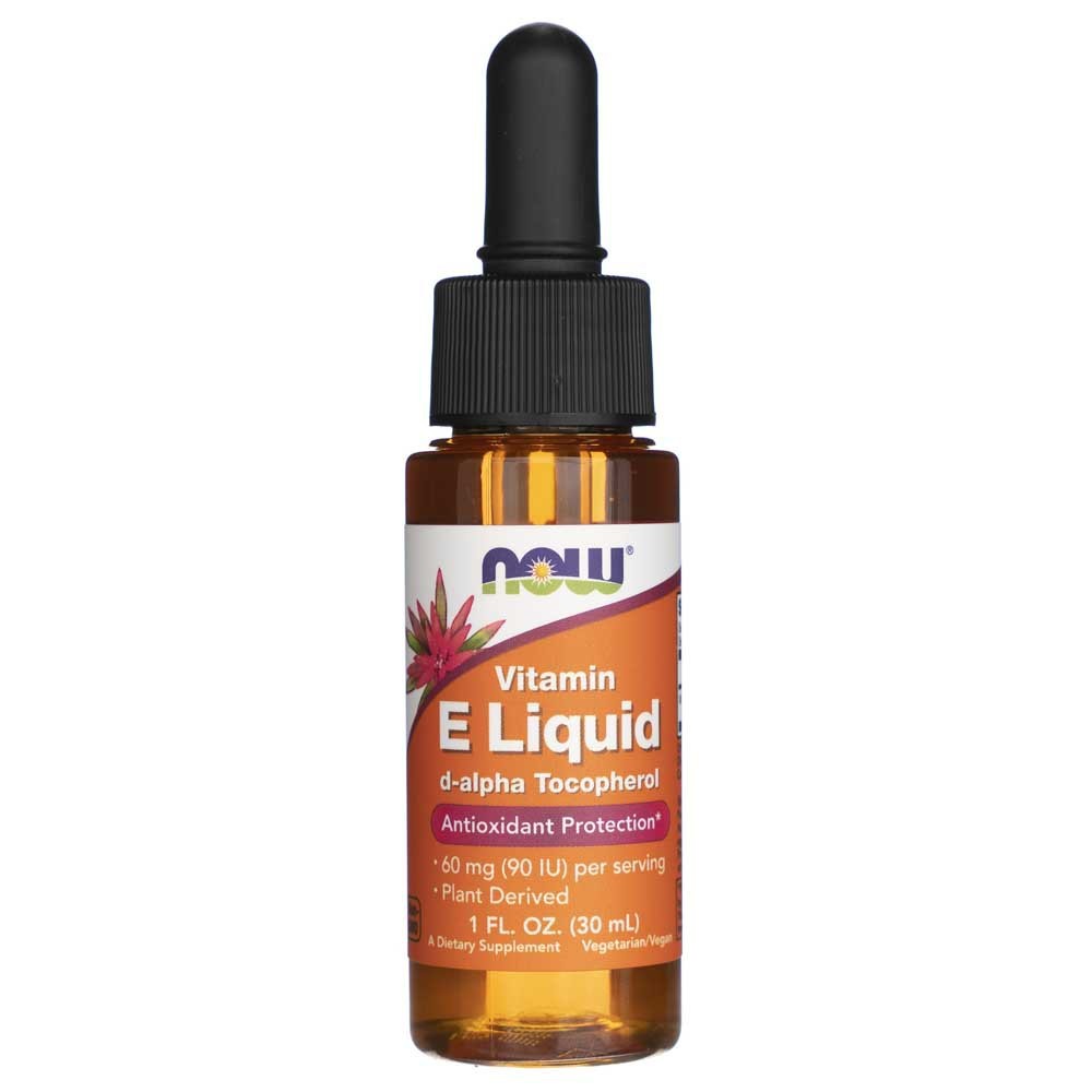 NOW FOODS dabīgais E vitamīns – 30 ml