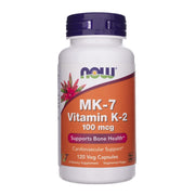 NOW FOODS vitamīns K2 MK-7 100 µg – 120 kapsulas