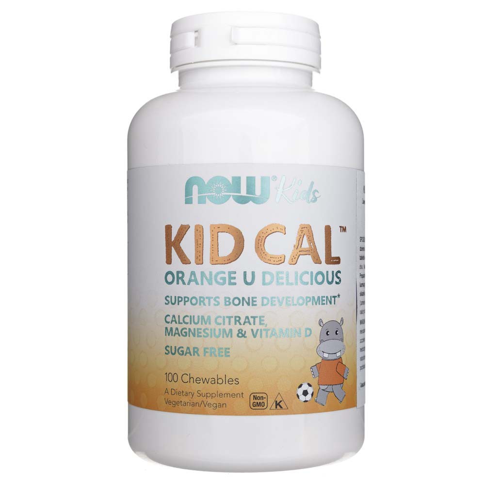 NOW FOODS Kid Cal vitamīni un minerālvielas bērniem – 100 tabletes