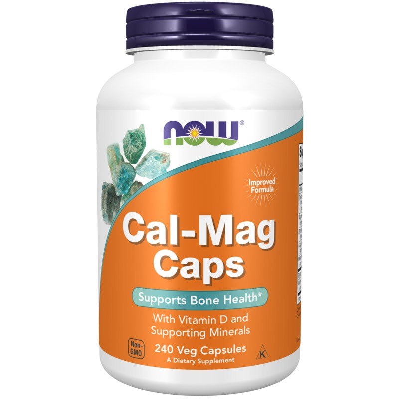 NOW FOODS Cal-Mag (kalcijs un magnijs) – 240 kapsulas