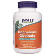 NOW FOODS Magnija glicināts 200 mg – 180 tabletes