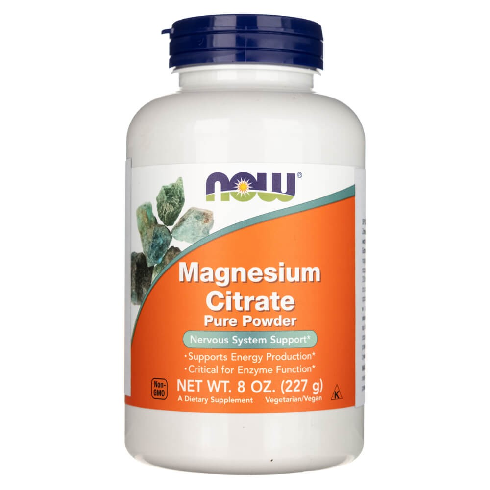 NOW FOODS magnija citrāta pulveris – 227 g