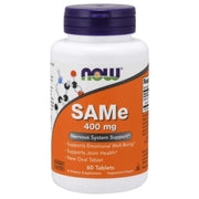 NOW FOODS SAMe (S-adenozil-L-metionīns) 400 mg – 60 tabletes