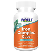 NOW FOODS Dzelzs komplekss 27 mg – 100 tabletes