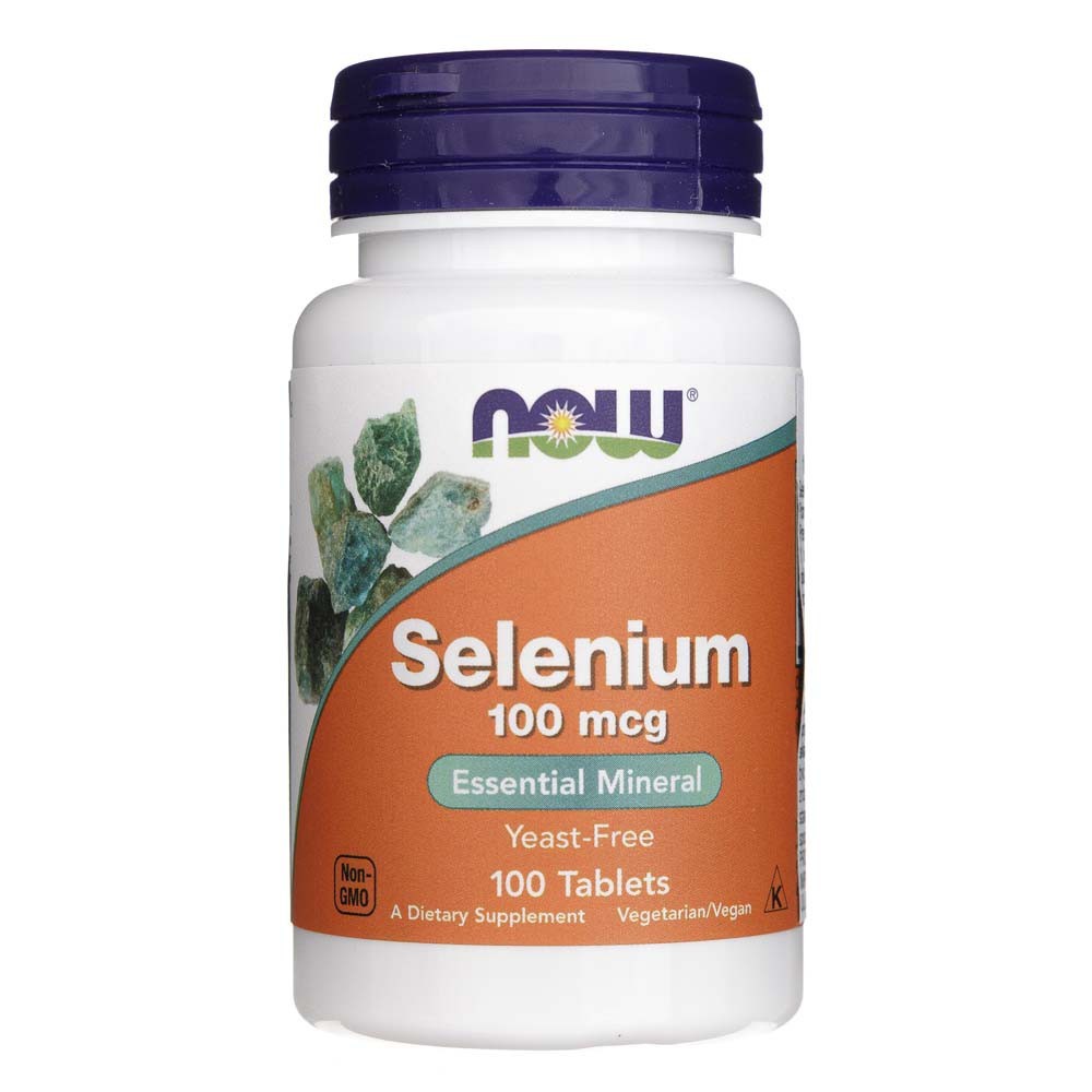 NOW FOODS selēns 100 µg – 100 tabletes