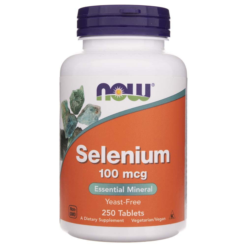 NOW FOODS selēns 100 µg – 250 tabletes