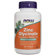 NOW FOODS Cinka glicināts 30 mg – 120 kapsulas