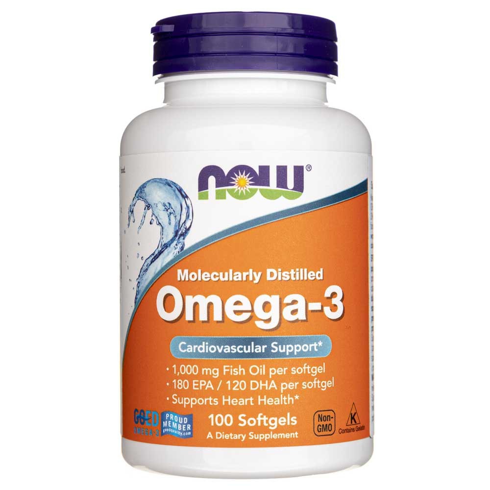 NOW FOODS Omega-3, 180 EPA / 120 DHA – 100 kapsulas