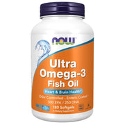 NOW FOODS Ultra Omega-3, 500 EPA / 250 DHA – 180 kapsulas