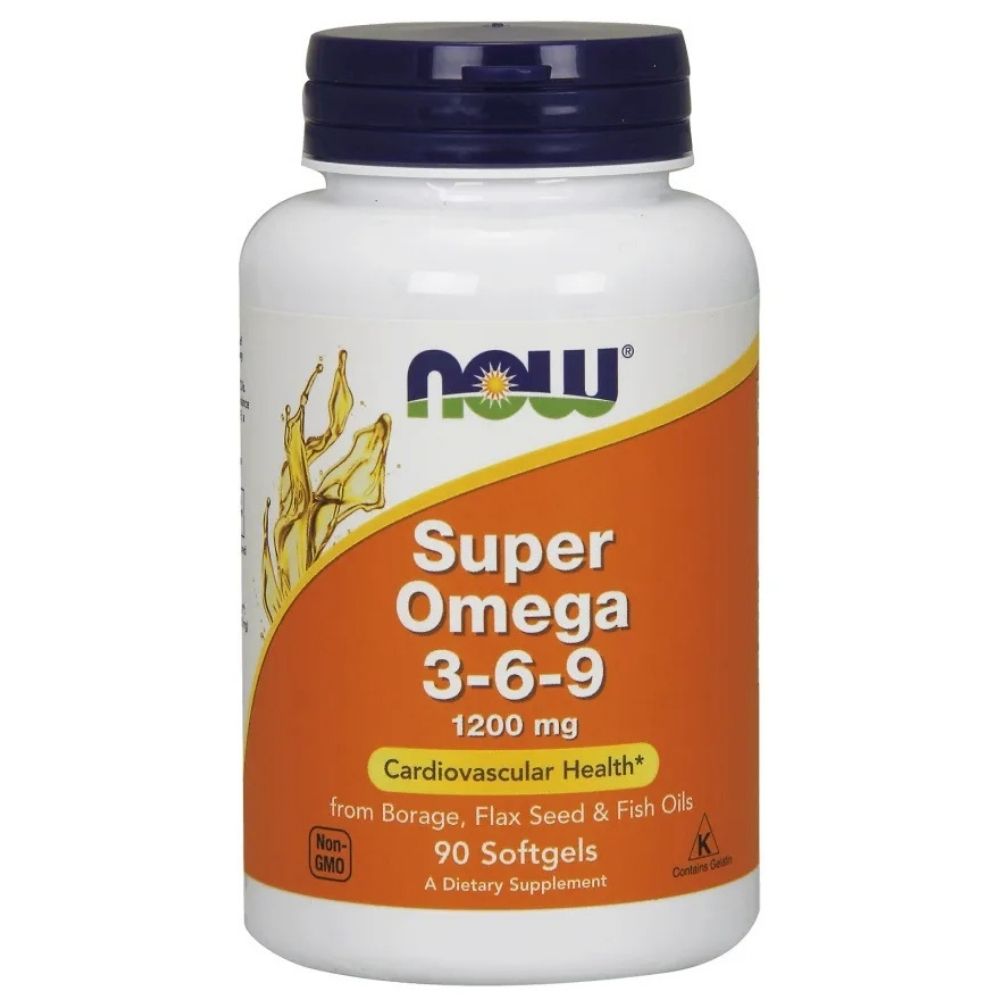 NOW FOODS Super Omega 3-6-9 1200 mg – 90 kapsulas