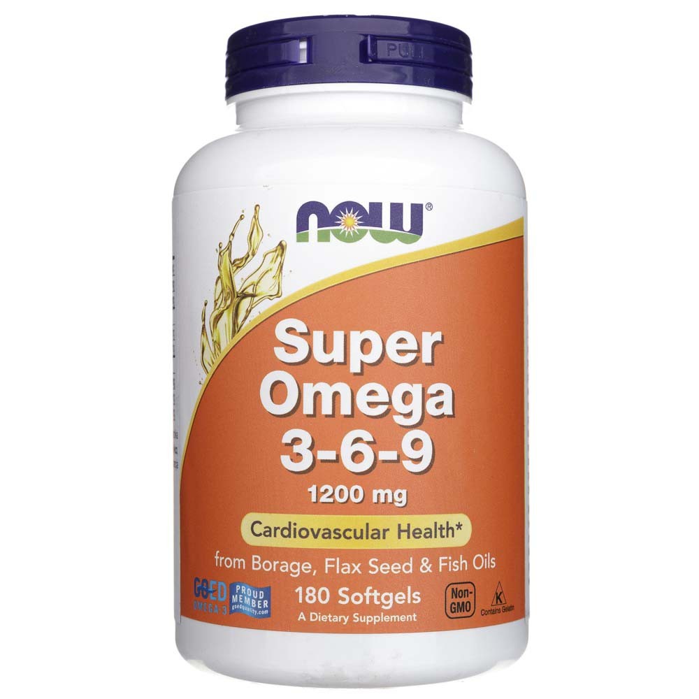 NOW FOODS Super Omega 3-6-9 1200 mg – 180 kapsulas
