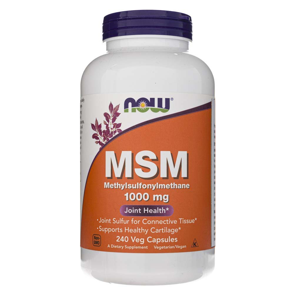 NOW FOODS MSM 1000 mg – 240 kapsulas
